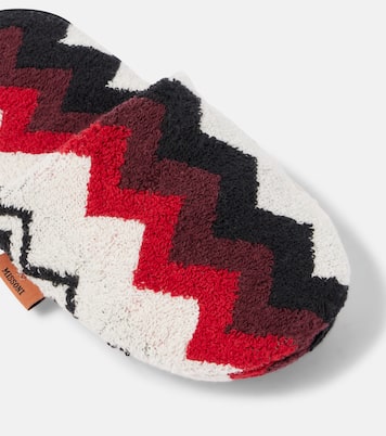 Zigzag cotton terry house shoes | Missoni