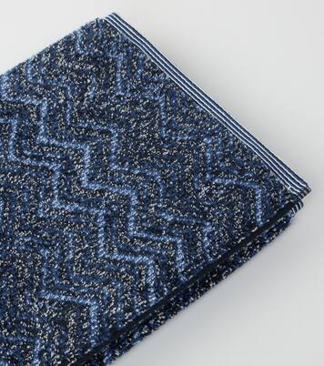 Azul Zigzag cotton terry beach towel | Missoni