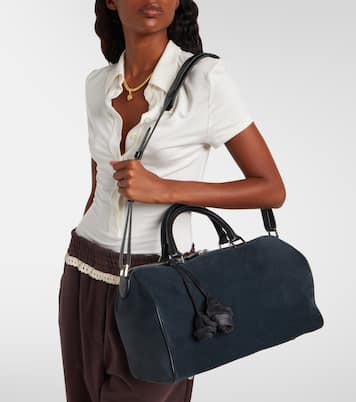 Varsovia floral-appliqué suede duffel bag | Magda Butrym