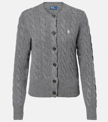 Cable-knit wool and cashmere cardigan | Polo Ralph Lauren