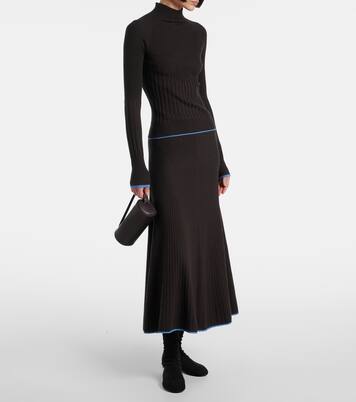 White Label Midirock Carly aus Rippstrick | Proenza Schouler