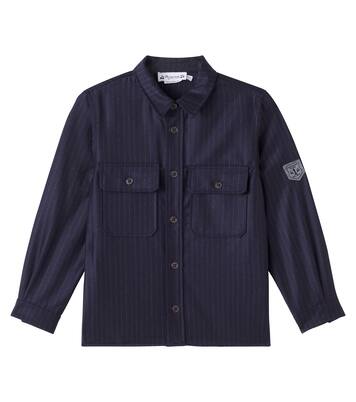 Gustave pinstripe wool overshirt  | Bonpoint