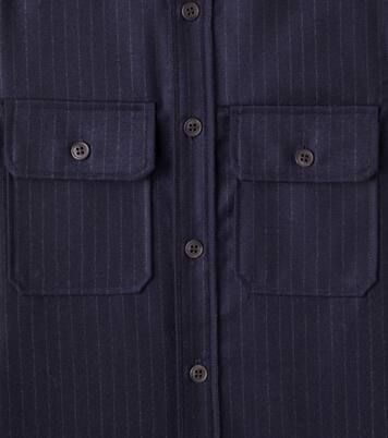 Gustave pinstripe wool overshirt  | Bonpoint
