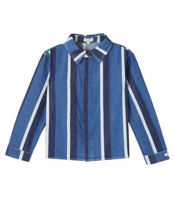 Ditmer striped denim overshirt | Donsje