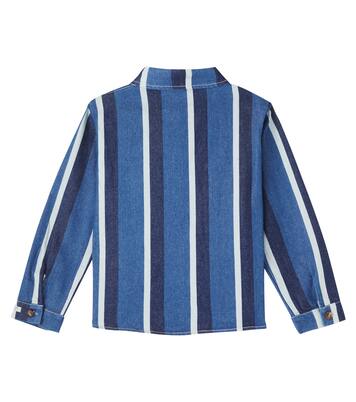 Ditmer striped denim overshirt | Donsje