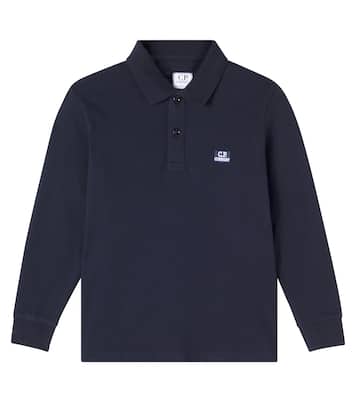 Cotton-blend piqué polo shirt | C.P. Company Kids