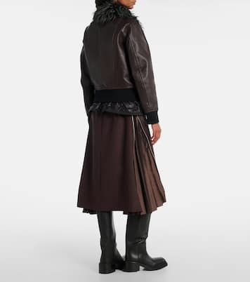 레더 재킷 | Sacai