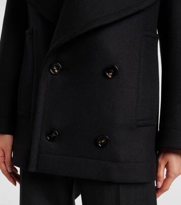 Double-breasted wool coat | Bottega Veneta