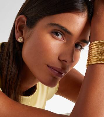 Boucles d'oreilles Onda Boule en or 18 ct et diamants | Marina B