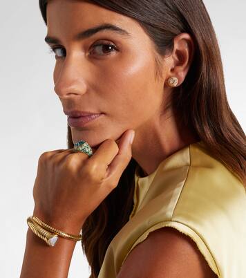 Boucles d'oreilles Onda Boule en or 18 ct et diamants | Marina B