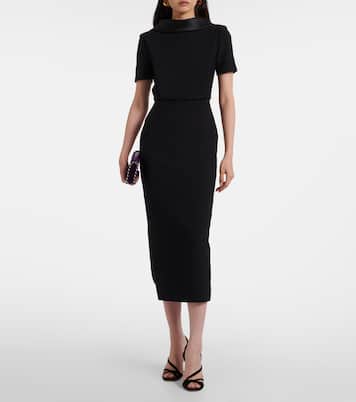 Robe midi Vander en crêpe de satin | Roland Mouret