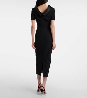 Robe midi Vander en crêpe de satin | Roland Mouret