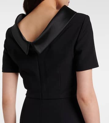 Robe midi Vander en crêpe de satin | Roland Mouret