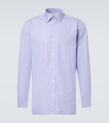 Checked cotton poplin shirt | Charvet