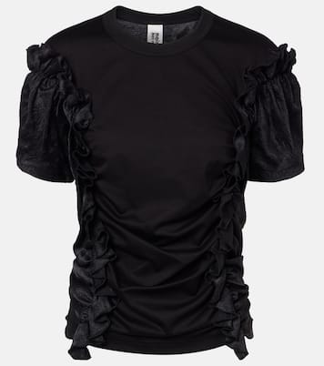 Ruffled cotton top | Noir Kei Ninomiya