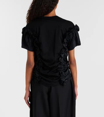 Ruffled cotton top | Noir Kei Ninomiya