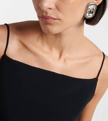 Sculptural Crystal embellished earrings | Givenchy