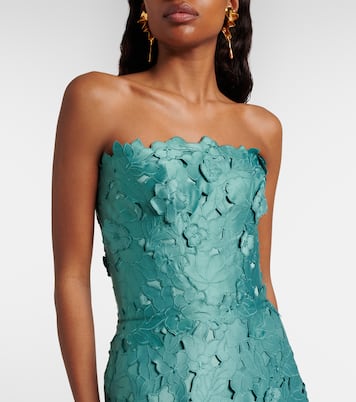 Vella guipure lace maxi dress | Costarellos