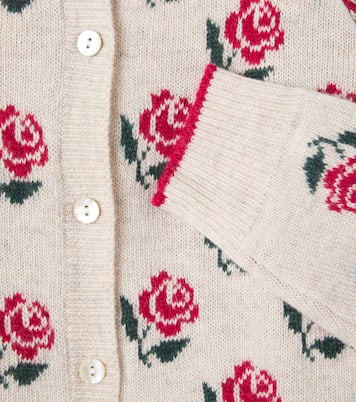 Floral wool-blend cardigan | Konges Sløjd