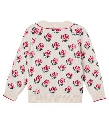 Floral wool-blend cardigan | Konges Sløjd