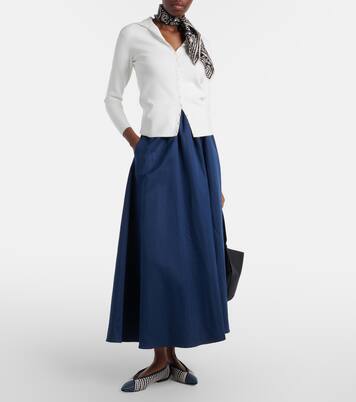 Bancroft woven leather ballet flats | Veronica Beard