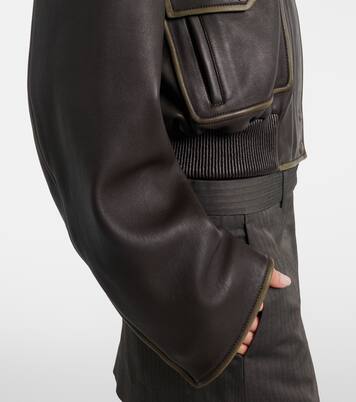 Leather bomber jacket | Acne Studios