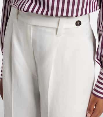 Weite High-Rise-Hose | Brunello Cucinelli