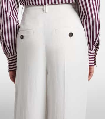 Weite High-Rise-Hose | Brunello Cucinelli