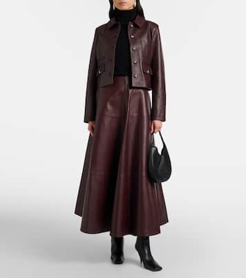 Jupe longue Varda en cuir | Altuzarra