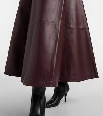 Jupe longue Varda en cuir | Altuzarra