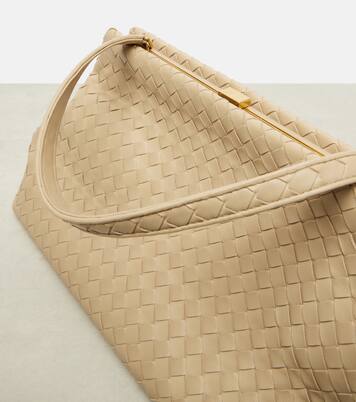 1998 인트레치아토 레더 숄더 백 | Bottega Veneta