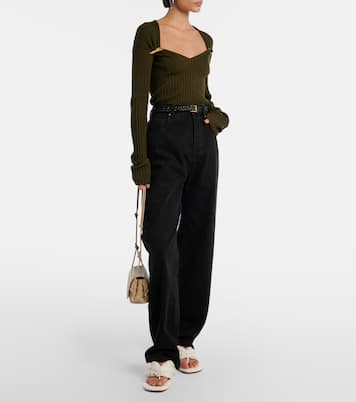 Rippstrick-Top aus Kaschmir und Seide | Bottega Veneta