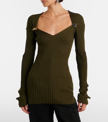 Rippstrick-Top aus Kaschmir und Seide | Bottega Veneta