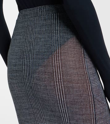 Jupe crayon à carreaux | Elie Saab
