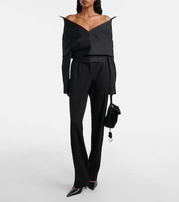 Asymmetric cotton top | Balenciaga