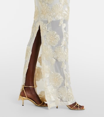 Embroidered bustier gown | Rotate