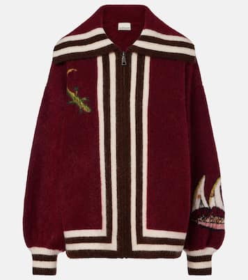 x Mokshini mohair and wool-blend cardigan | Alémais