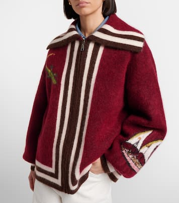 x Mokshini mohair and wool-blend cardigan | Alémais