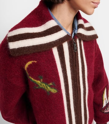 x Mokshini mohair and wool-blend cardigan | Alémais