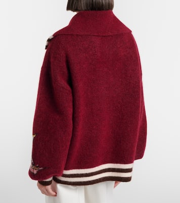 x Mokshini mohair and wool-blend cardigan | Alémais