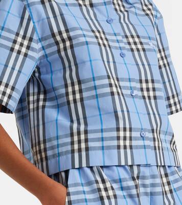 Burberry Check cotton poplin shirt | Burberry