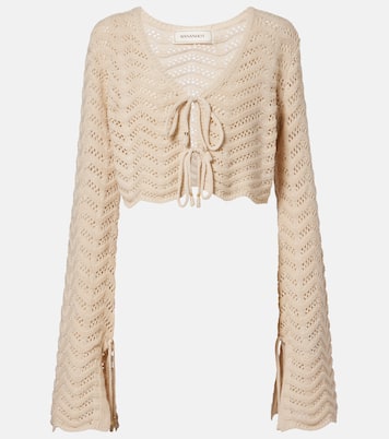 Cropped-Top Miana aus einem Baumwollgemisch | Bananhot