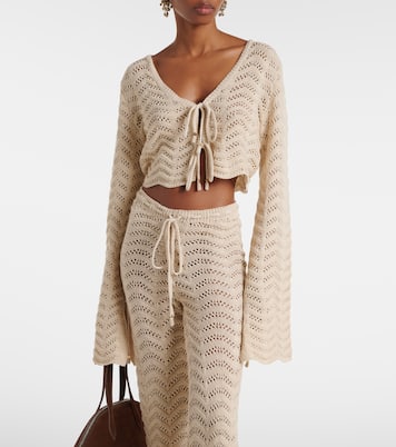 Cropped-Top Miana aus einem Baumwollgemisch | Bananhot