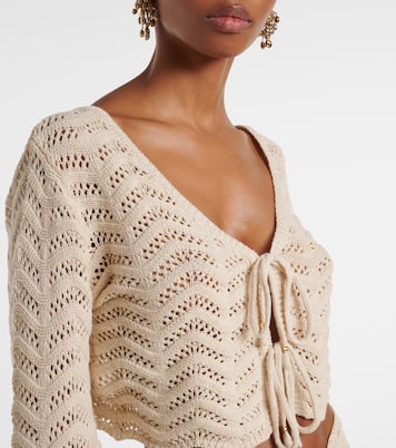 Cropped-Top Miana aus einem Baumwollgemisch | Bananhot