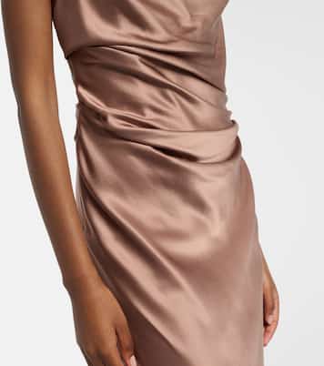 Bardot off-shoulder silk charmeuse gown | The Sei