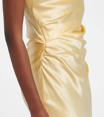 Draped silk satin gown | The Sei