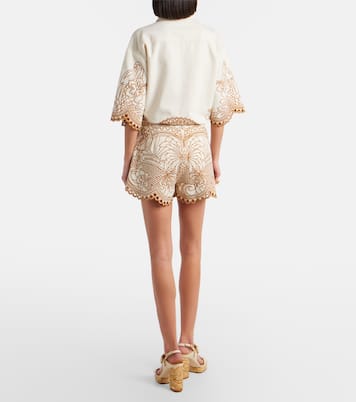 Como 엠브로이더리 코튼 쇼츠 | Zimmermann