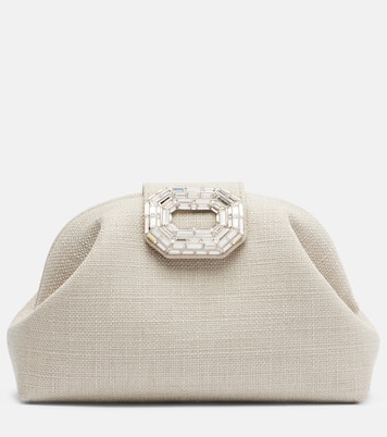 Camelia embellished clutch | Amina Muaddi