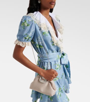 Camelia embellished clutch | Amina Muaddi