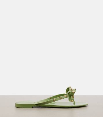 Rockstud PVC thong sandals | Valentino Garavani
